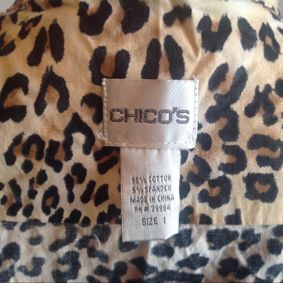 Chicos cheetah sleeveless dress size 8 (Chico's 1) - Picture 4 of 4